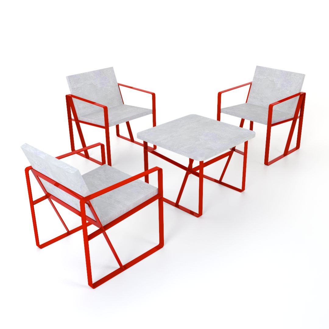 Mesa Concreto y Metal Amberes