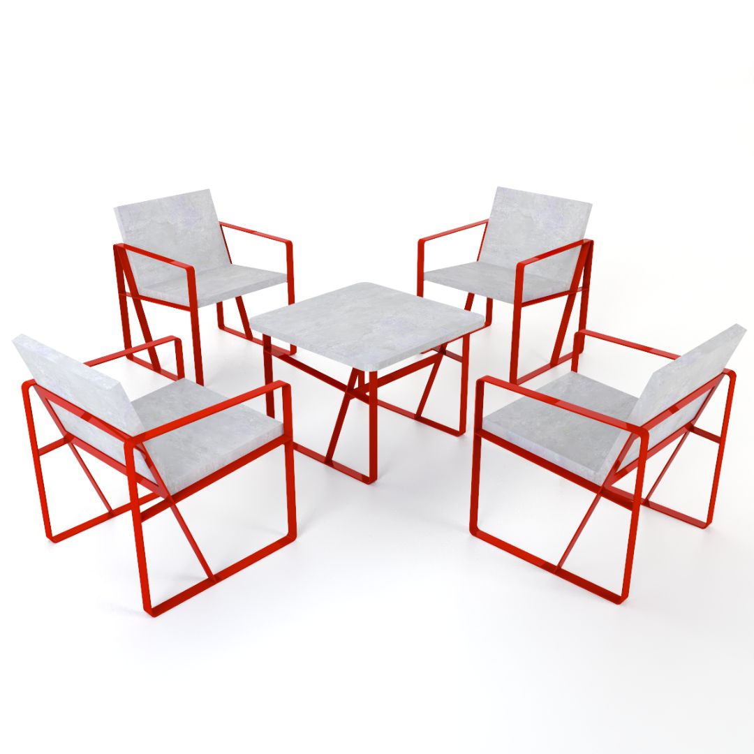 Mesa Concreto y Metal Amberes