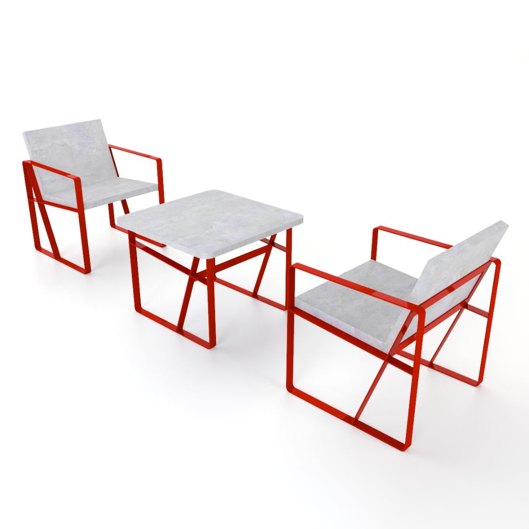 Mesa Concreto y Metal Amberes