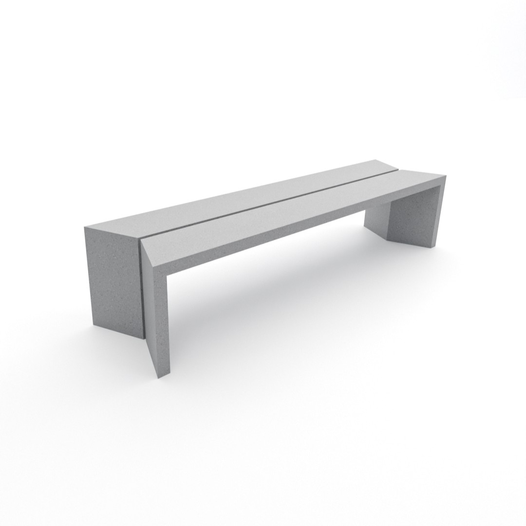 Banca en concreto arquitectornico