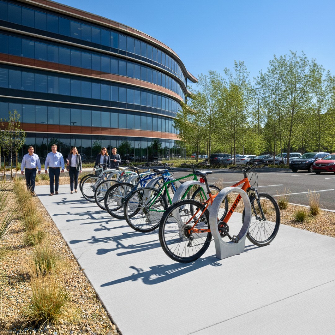Bicicletero en concreto akola